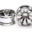 Tamiya 54677 GF-01 Chrome Plated 10-Spoke Wheels, (GF01/Land Cruiser 40/Vajra)