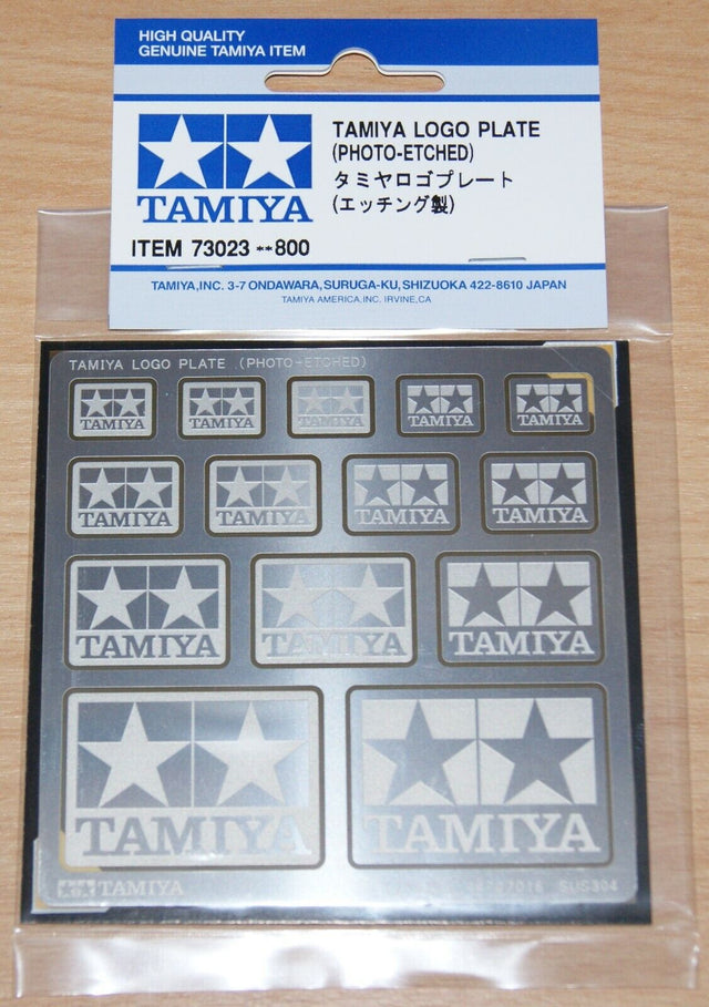 Tamiya 73023 Tamiya Metal Logo Plate (Photo-Etched), NIP