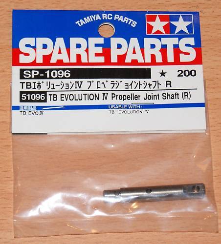 Tamiya 51096 TB Evolution IV Propeller/Prop Joint Shaft (R), (TB Evo 4), NIP