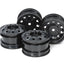 Tamiya 54741 On Road Racing Truck Wheels (F&R/2 Pcs. Each) Black (MAN Hahn/TT01)