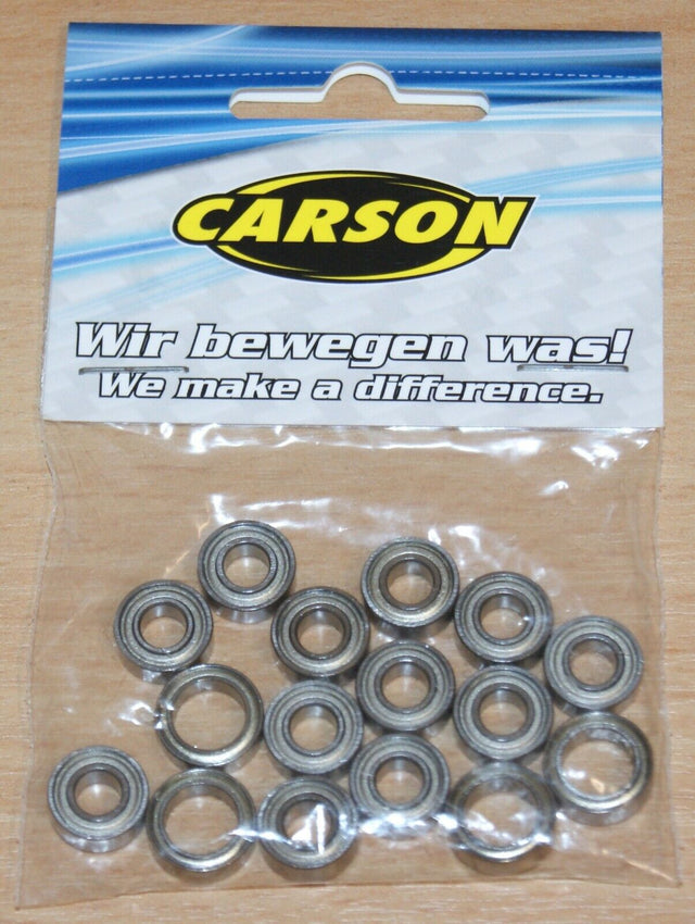 Carson C904054 TT-01/TT-02B Ball Bearing Set, (For Tamiya TT01/TT01D/TT02B), NIP