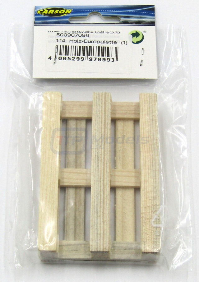 Carson 500907099/C907099 Wooden Euro Pallet, (Tamiya Trucks & Trailers), NIP