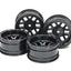 Tamiya 51686 CC-02 12-Spoke Wheels (26mm Width, Offset +6) (Black) 4 Pcs. (CC01)
