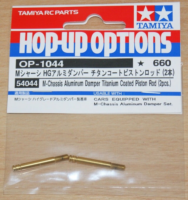 Tamiya 54044 M-Chassis Aluminum Damper Titanium Coated Piston Rod (2 Pcs.) M05/7