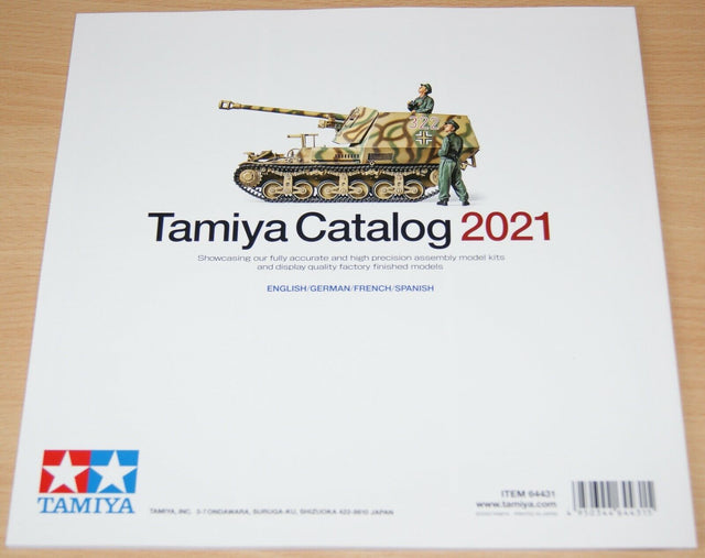 Tamiya 64431 Model Kit Catalogue/Catalog 2021, (English/German/French/Spanish)