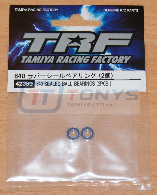 Tamiya 42369 TRF 840 Rubber Sealed Ball Bearings (2 Pcs.), NIP