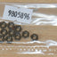 Tamiya 9805896/19805896 Black 3mm Nut (10 Pcs.), NIP