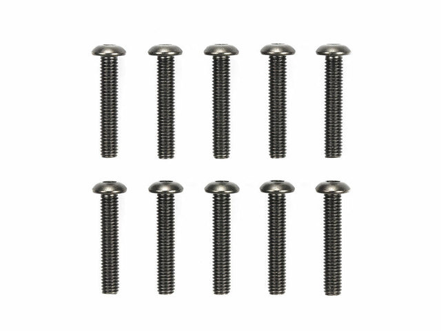Tamiya 51632 3x16mm Steel Hex Head Screws (10 Pcs.), (TRF/TB Evo), NIP