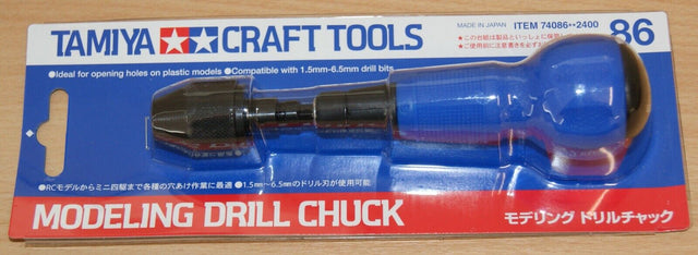 Tamiya 74086 Craft Tools, Modeling Drill Chuck, NIP