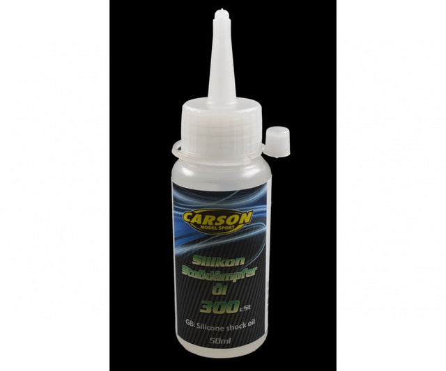 Carson 500905195 Silicone Damper/Shock Oil, 300cSt, 50ml (For Tamiya), NIP