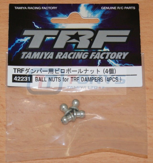 Tamiya 42231 Ball Nuts for TRF Dampers (4 Pcs) (TRF416/TRF417/TRF418/TRF419) NIP