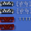 Carson 500907037/C907037 Trailer Tail/Rear Lights 7-Sections (2 Pcs.), NIP