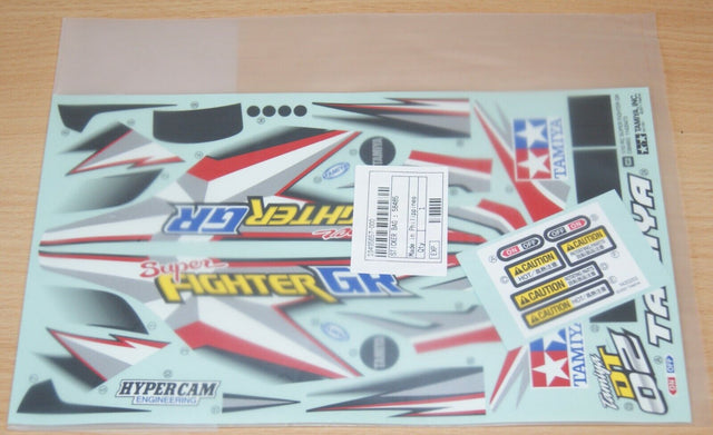 Tamiya 58485 Super Fighter GR/Violet/DT02, 9495657/19495657 Decals/Stickers, NIP