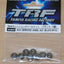 Tamiya 42282 TRF 4mm Serrated Wheel Nut, (Black, 8Pcs) (TRF502x/TRF201/DB01) NIP
