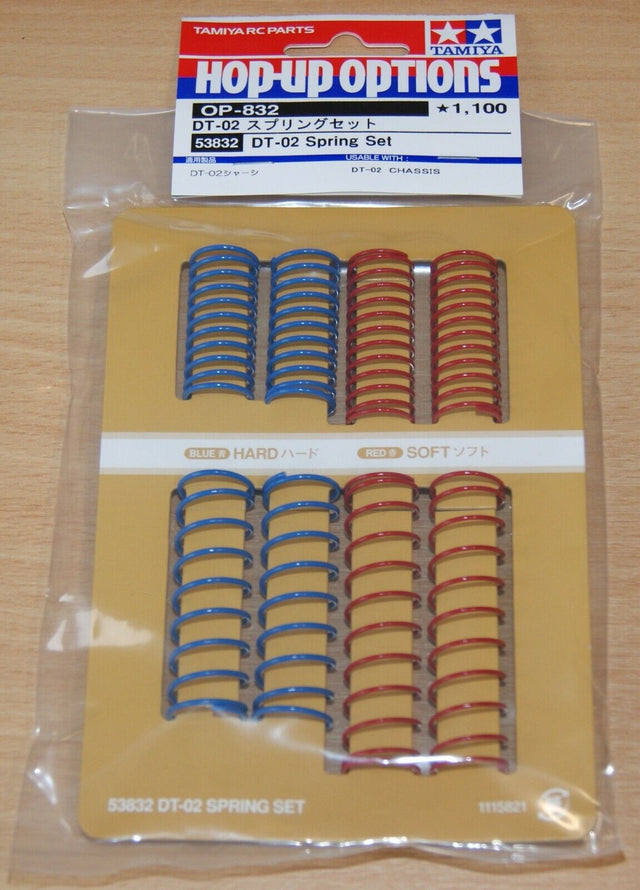 Tamiya 53832 DT-02 Spring Set, (DT03/Sand Viper/Desert Gator/*Holiday Buggy/TD2)