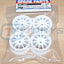 Tamiya 51237 M-Chassis 11-Spoke Wheels 4 Pcs. (White), M03/M05/M05Ra/M06/M07/M08
