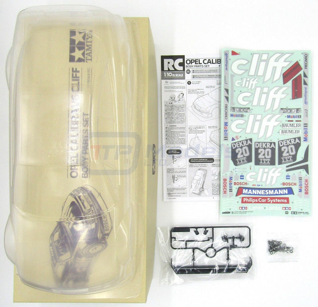 Tamiya 51689 Opel Calibra V6 Cliff Body Parts Set, (TT01E/TA03F), NIB