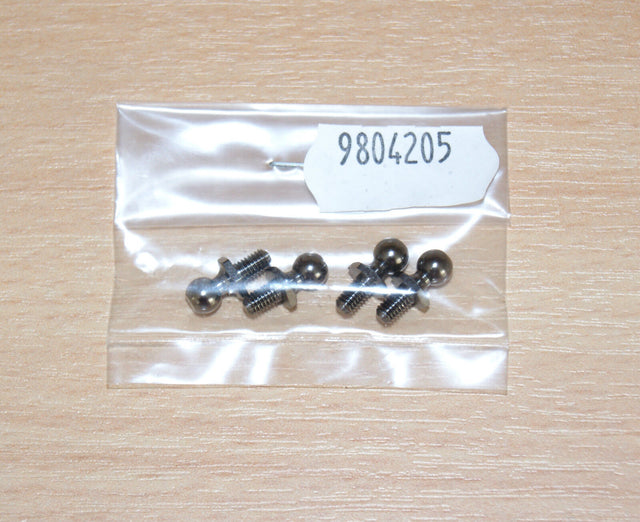 Tamiya 9804205/19804205 5mm Ball Connector (Black) (4 Pc), (DB01/XV-01/TA08/TD4)