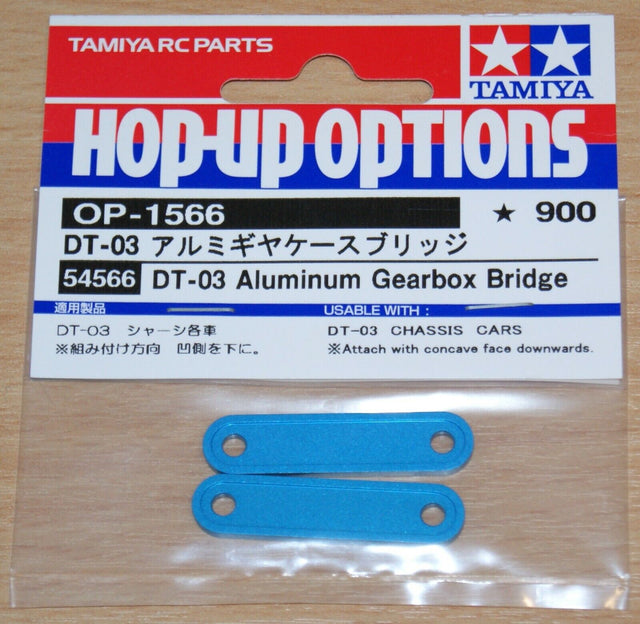 Tamiya 54566 DT-03 Aluminum Gearbox Bridge, (DT03/DT03T), NIP