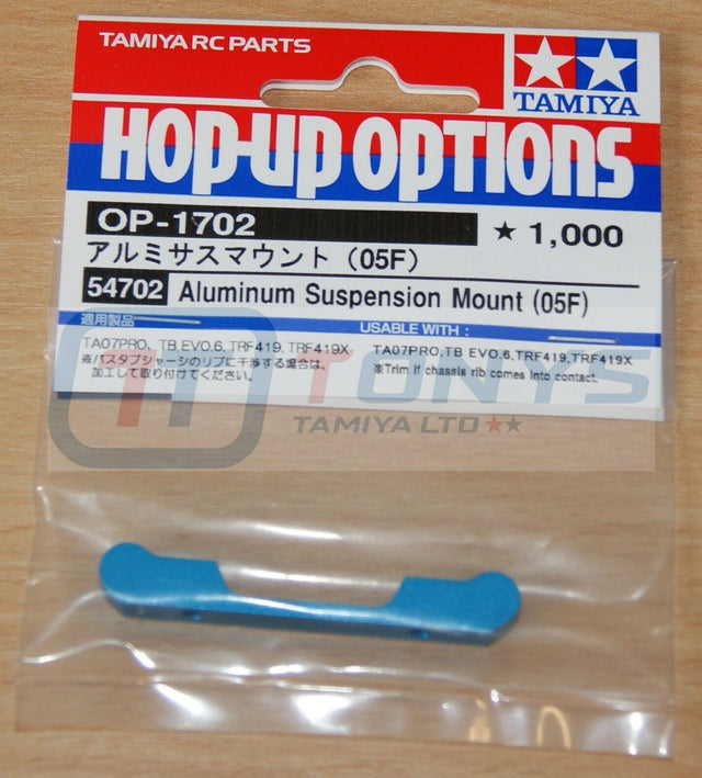 Tamiya 54702 Aluminum Suspension Mount (05F), (TRF419/TRF419X/TA07 Pro), NIP