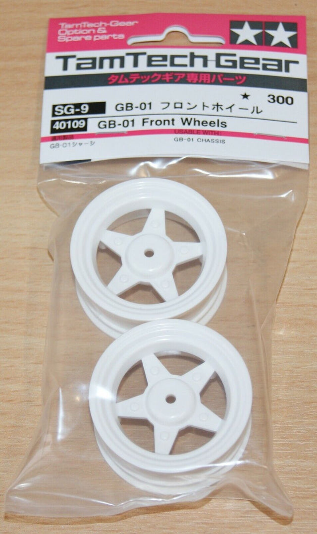 Tamiya 40109 Tamtech-Gear GB-01 Front Wheels, (Hornet/Frog/Desert Gator/SU-01)