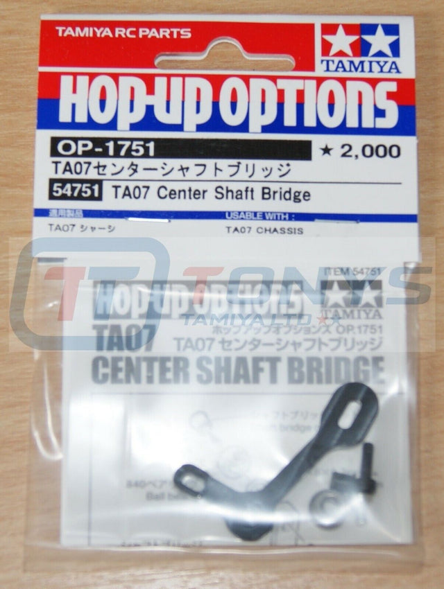 Tamiya 54751 TA07 Center Shaft Bridge, (TA-07/TA07 Pro), NIP