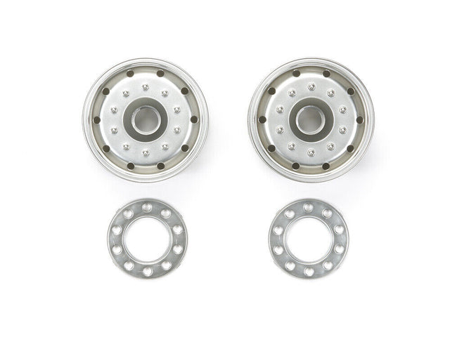 Tamiya 56520 Metal-Plated Wheels (30mm Width/Matte Finish)(Mercedes-Benz Actros)