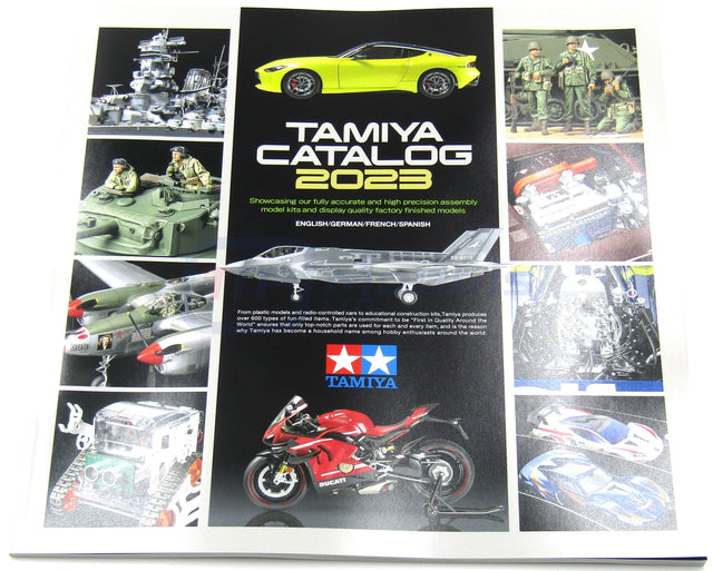 Tamiya 64443 Model Kit Catalogue/Catalog 2023, (English/German/French/Spanish)
