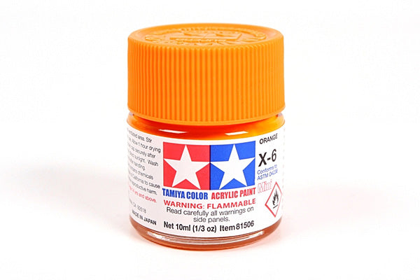 Tamiya Acrylic Mini X & XF Paint Jars (Round, 10ml, .33fl oz), NEW