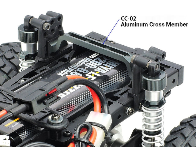 Tamiya 22041 CC-02 Aluminum Rear Member, (CC02/Merc G500/Unimog), NIP