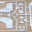 Tamiya 47321 Porsche 911 GT2 Racing/TA02SW, 9004371/19004371 H Parts (Rear Wing & Mirrors)