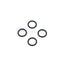 Tamiya 9444361/19444361 Damper 12mm O-Ring (S12 4 Pcs.), NEW