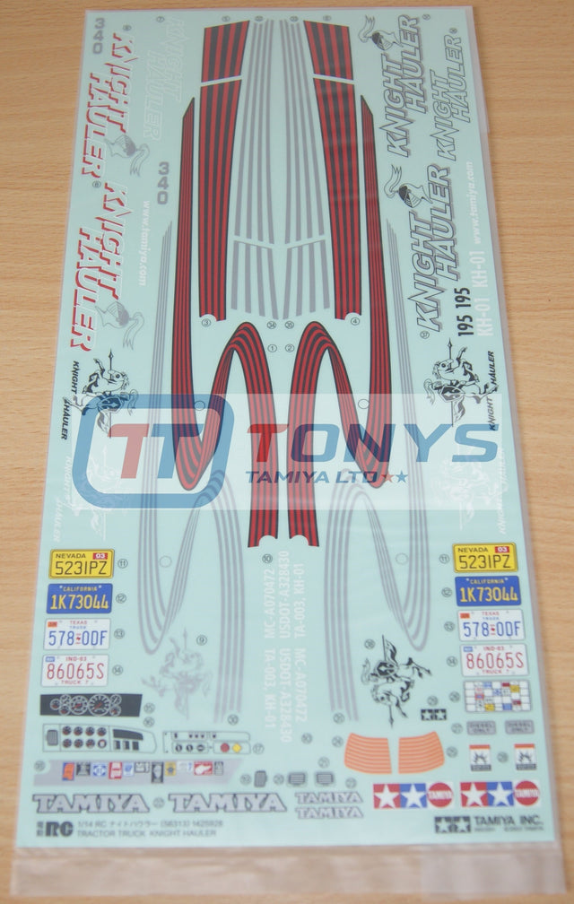 Tamiya 56314 Knight Hauler/Metallic, 9495409/19495409, Decals/Stickers, NIP