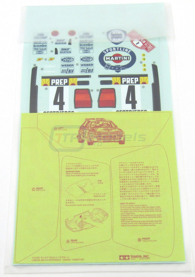 Tamiya 58446 Lancia Delta Integrale/DF03Ra, 9495610/19495610 Decals/Stickers NIP