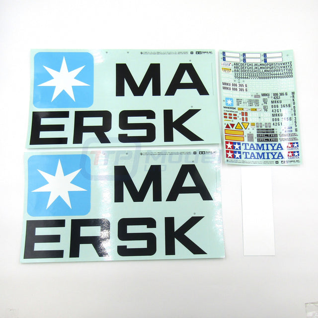 Tamiya 56326 Container Trailer Maersk 40ft, 9495675/19495675 Decals/Stickers NEW