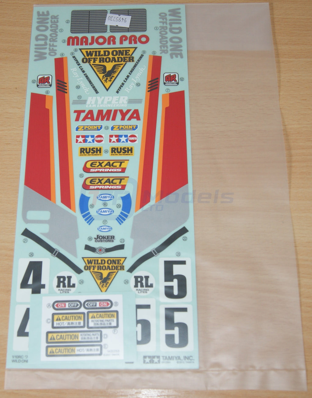 Tamiya 58525 Wild One, 9495730/19495730 Decals/Stickers, NIP – TTP Models