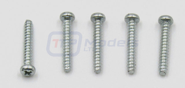 Tamiya 9804518/19804518, 2.6x16mm Tapping Screw (5 Pcs.), (King/MAN/Scania 770)