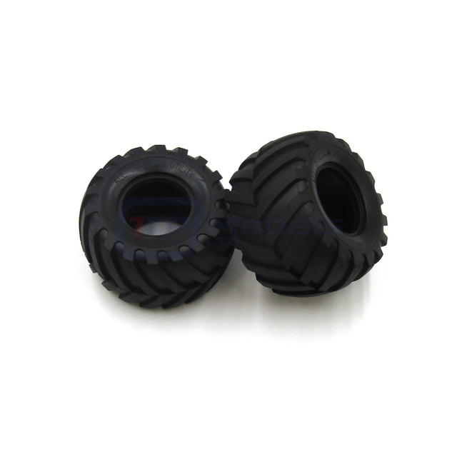 Tamiya Lunchbox/Pumpkin/WR02/G601/QD, 9805213/19805213 Tires/Tyres (2 Pcs.), NEW